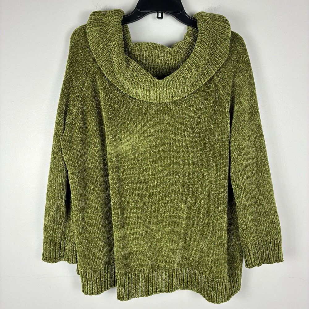 Umgee Moss Green Turtleneck Sweater